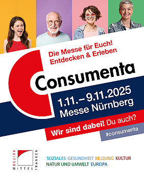 Ankündigungsgrafik der Consumenta.