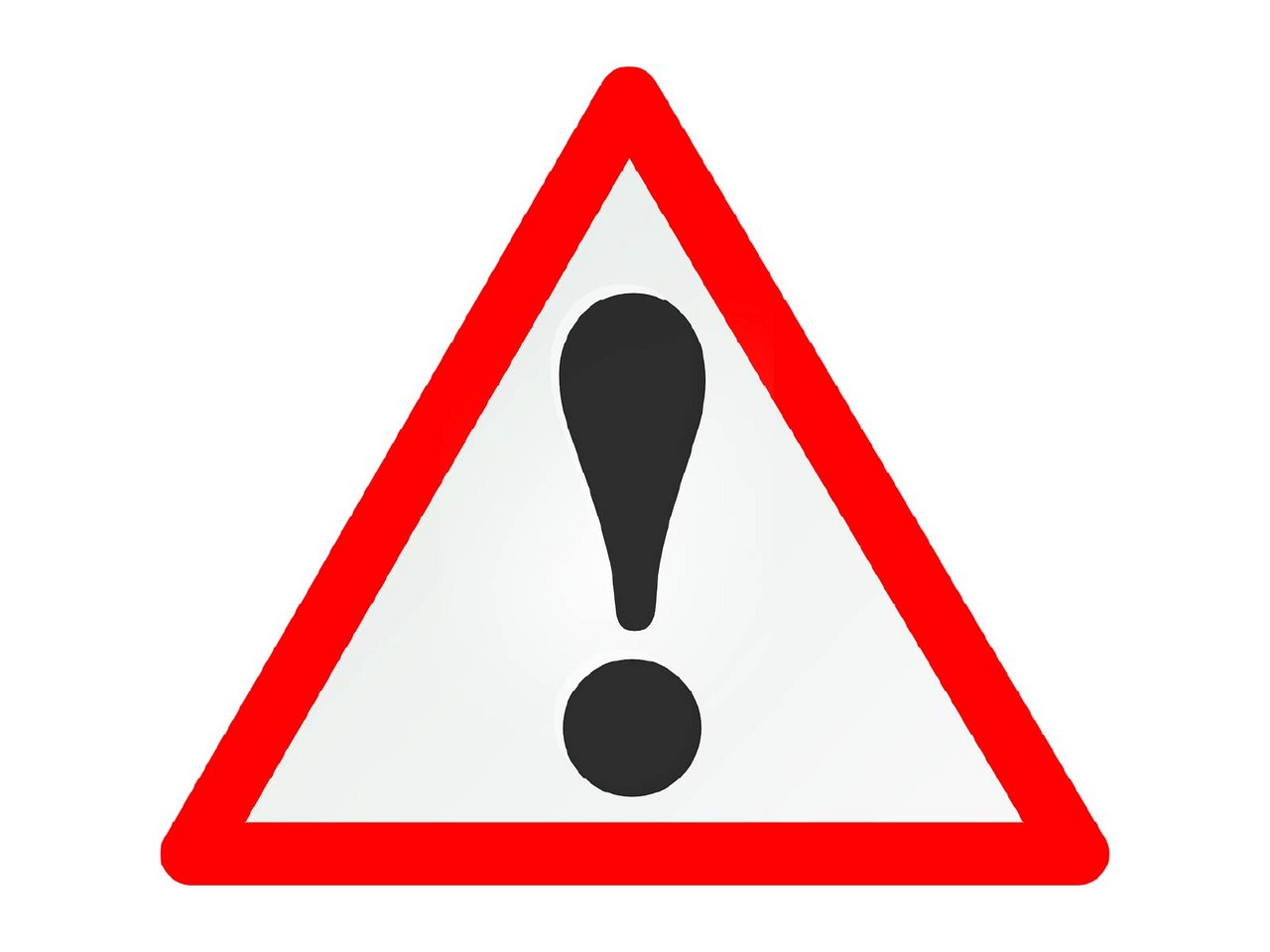 Grafik eines Warnschilds.