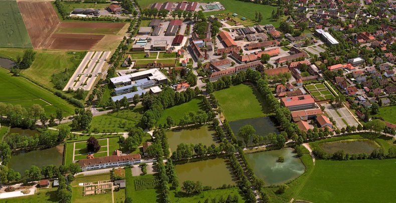 Luftaufnahme der Landwirtschaftlichen Lehranstalten Triesdorf