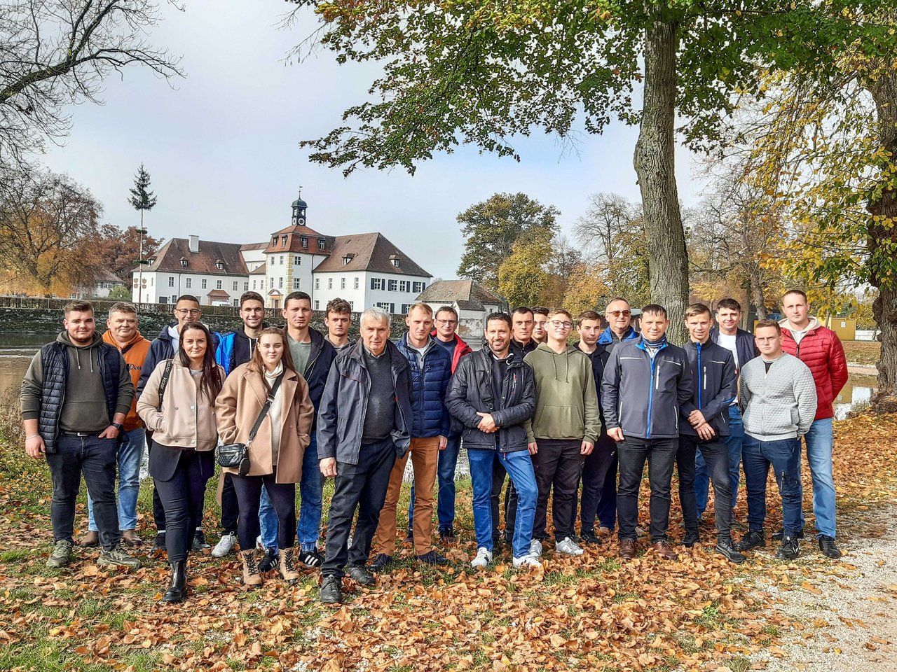 Gruppenfoto der Besuchergruppe aus Schlesien