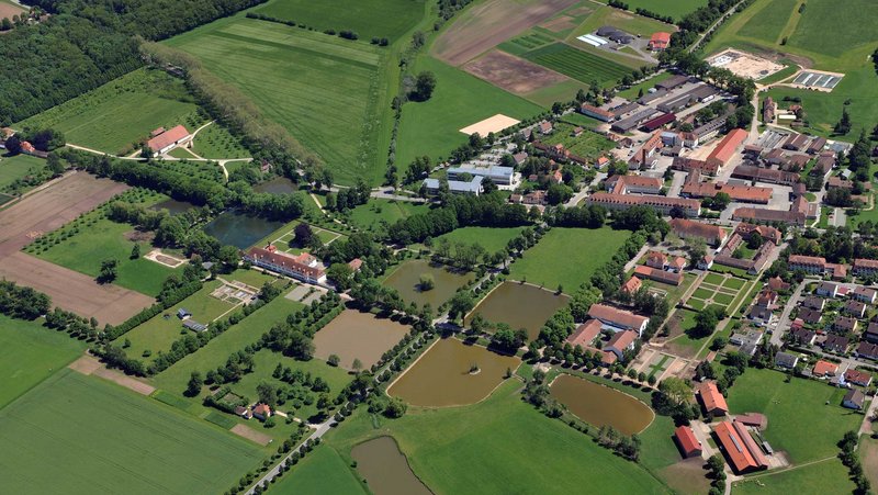 Luftbild der Landwirtschaftlichen Lehranstalten Triesdorf