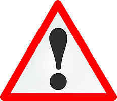 Grafik eines Warnschildes